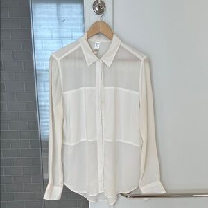 SPANX Cream Button Down blouse